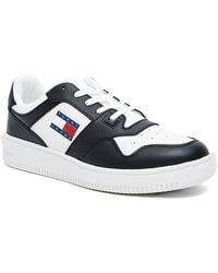 Tommy Hilfiger - Two-Tone Logo-Patch Sneakers - Lyst