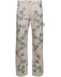 Amiri - Star-Print Straight-Leg Trousers - Lyst
