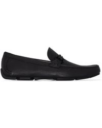 Ferragamo - Front 4 leather loafers - Lyst