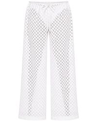Seafolly - Beachedit Drawstring Lace Trousers - Lyst
