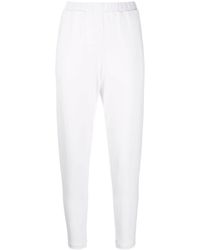 Le Tricot Perugia - Cropped Elasticated Trousers - Lyst