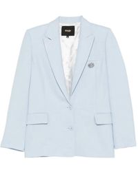 Maje - Blazer À Lien De Resserrage À La Taille - Lyst