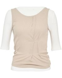 Hache - Folded Layered T-Shirt - Lyst
