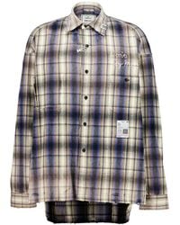Maison Mihara Yasuhiro - Check Cotton Shirt - Lyst