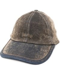 Juun.J - Jeans-Baseballkappe mit Acid-Wash-Effekt - Lyst
