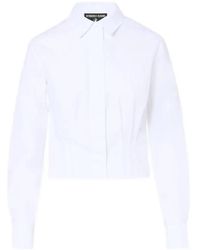 Iceberg - Pleated Cropped Shirt - Lyst