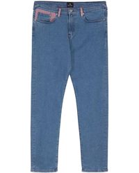 PS by Paul Smith - Jeans slim con design color-block - Lyst