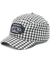 PDF - Check-Pattern Logo-Patch Baseball Cap - Lyst