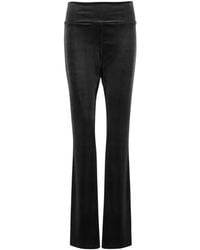 DON'T @ ME - Velvet-Effect Flared Trousers - Lyst