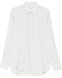 Petar Petrov - Striped Curved-Hem Shirt - Lyst