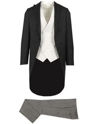 Al Duca d'Aosta - Striped-Pattern Wool Suit - Lyst