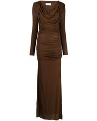 GIUSEPPE DI MORABITO - Cowl-Neck Draped Maxi Dress - Lyst