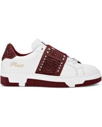Philipp Plein - Stud-Embellished Low-Top Sneakers - Lyst