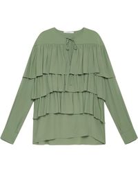 Maliparmi - Blusa A Capas Con Volantes - Lyst
