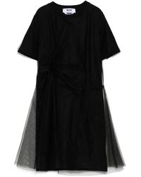 MSGM - Kleid Mit Mesh-Detail - Lyst