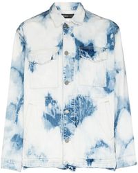 Purple Brand - Veste En Jean À Effet Délavé - Lyst