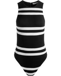 Alice + Olivia - Rothy Stripe Sleeveless Bodysuit - Lyst