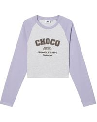 Chocoolate - ラグランスリーブ スウェットシャツ - Lyst