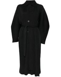 Pleats Please Issey Miyake - Pleated Coat - Lyst