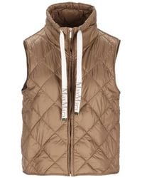 Max Mara - Diamond-Patterned Quilted Gilet - Lyst