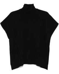 ERMANNO FIRENZE - High-Neck Sleeveless Sweater - Lyst