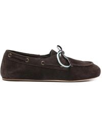 3Juin - Suede Boat Shoes - Lyst