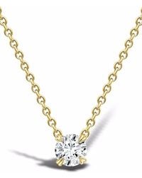 Pragnell - 18Kt Windsor 0.32Ct Diamond Pendant Necklace - Lyst