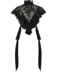 Zimmermann - Hypnotic Blouse Met Hoge Hals - Lyst
