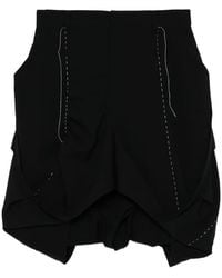 Sacai - Contrast-Stitch Balloon Skirt - Lyst