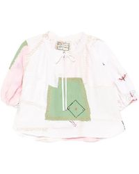 By Walid - Patchwork Embroidered Blouse - Lyst