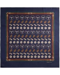 Ralph Lauren - Automotive-Print Silk Scarf - Lyst