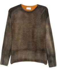 AROVESCIO - Gradient-Effect Ribbed-Trim Sweater - Lyst