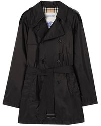 Burberry - Mid-Length Nylon Leadenham Trench Coat - Lyst
