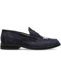 Duke & Dexter - Mocassins En Daim À Broderies Wilde Ny - Lyst