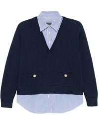 Ralph Lauren - Pull Boutonné À Effet Superposé - Lyst