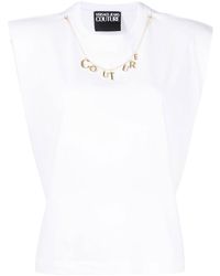 Versace - T-shirt à détail de collier - Lyst