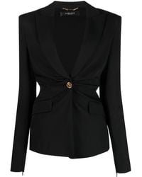Versace シングルジャケット - ブラック