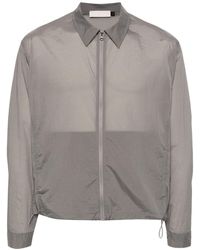 Amomento - Sheer Zip Up Lightweight Shirt - Lyst