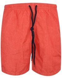 Drumohr - Drawstring Slub-Texture Shorts - Lyst