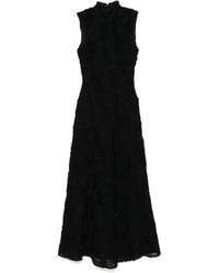 ROTATE BIRGER CHRISTENSEN - Robe Longue À Fleurs En Résille - Lyst