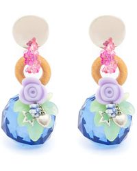 Amir Slama - Floral-Motif Drop Earrings - Lyst