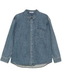 Low Classic - Camisa Vaquera Con Efecto Degradado - Lyst