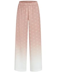 KARL LAGERFELD - Logo-Pattern Ombré-Effect Trousers - Lyst