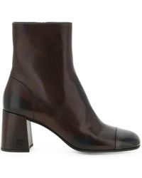 Miu Miu - Bottines En Cuir Nappa - Lyst