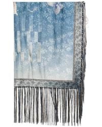 Pierre Louis Mascia - Fular Con Motivo Floral Y Flecos - Lyst