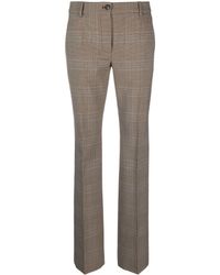 Moschino - Checked Straight-leg Trousers - Lyst