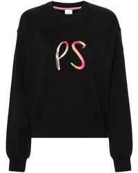 PS by Paul Smith - Spray Swirl Logo-embroidered Sweatshirt - Lyst