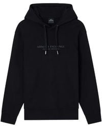 ARMANI EXCHANGE - Logo-Detail Hoodie - Lyst