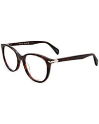 Rag & Bone - Tortoiseshell-Effect Round-Frame Glasses - Lyst