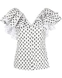 Philosophy Di Lorenzo Serafini - Top Mit Blumen-Print - Lyst
